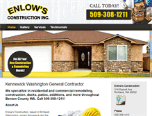 Tablet Screenshot of enlowsconstruction.com